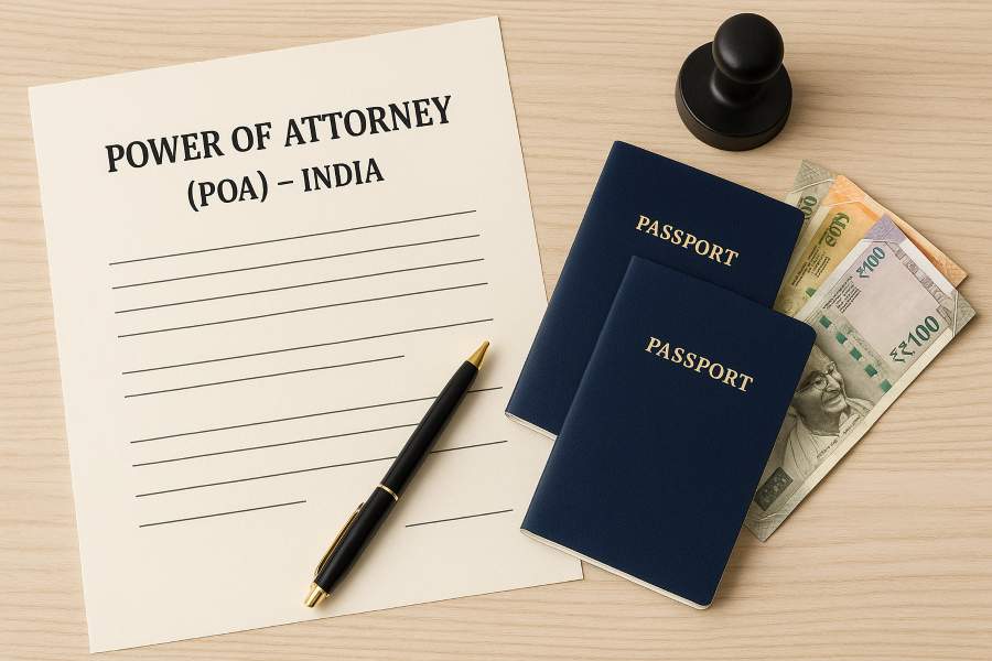 Power of attorney for India with two passports